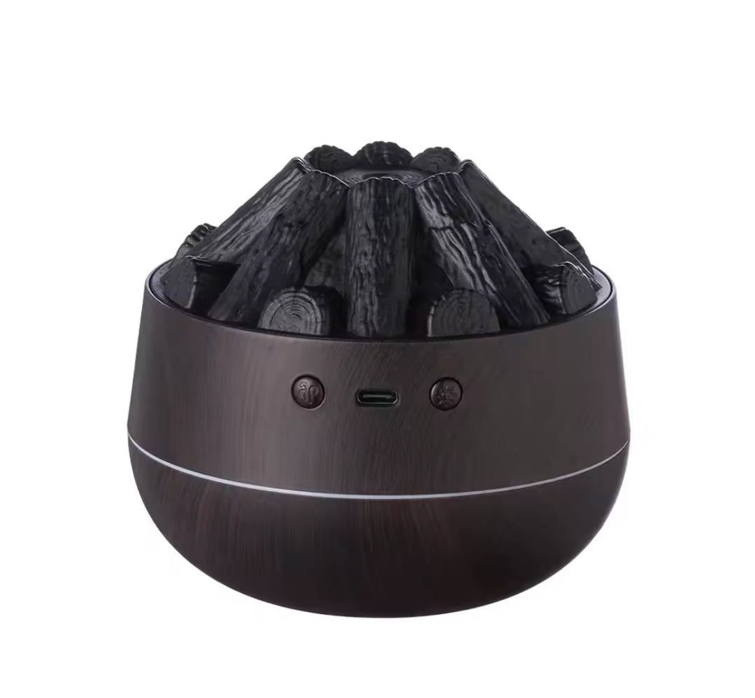 Charcoal Fire Humidifier | 2.2W 300ml Tank | 30 |50ml/h Spray Output | Available in 2 Colors