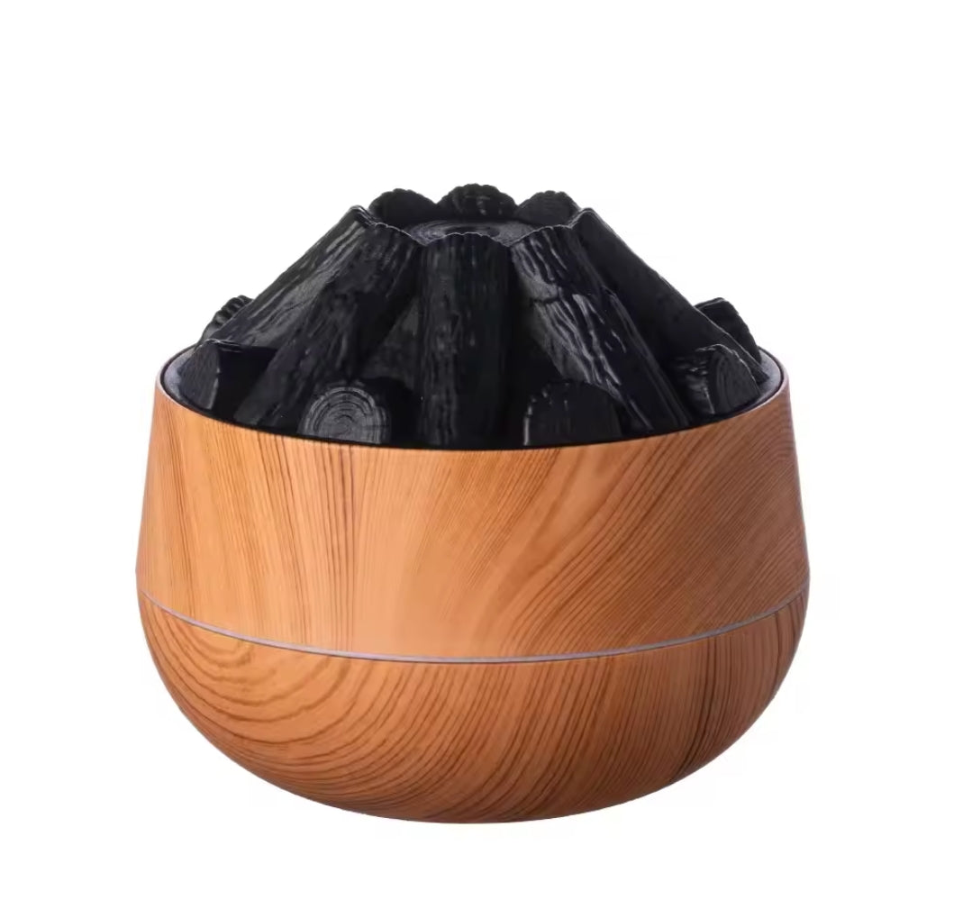 Charcoal Fire Humidifier | 2.2W 300ml Tank | 30 |50ml/h Spray Output | Available in 2 Colors