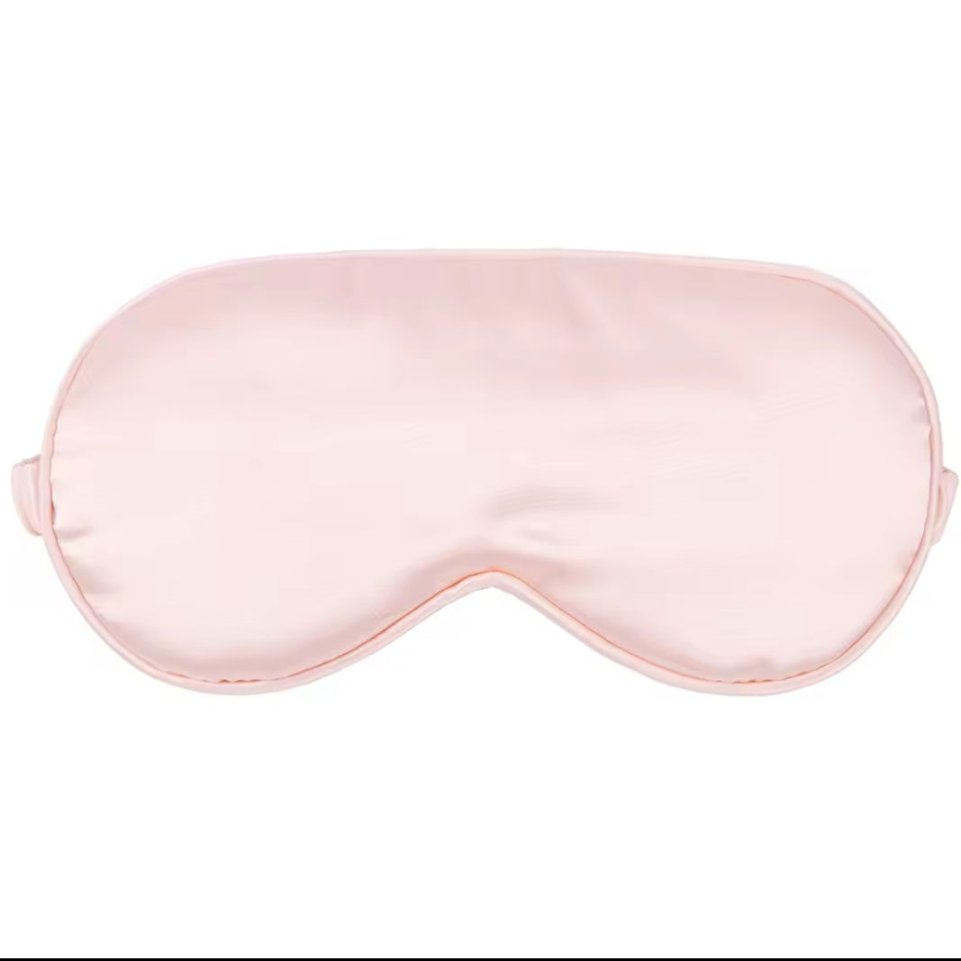 Satin Sleeping Eye Mask with Matching Drawstring Bag | Luxury Sleep Mask Set | Soft & Comfortable