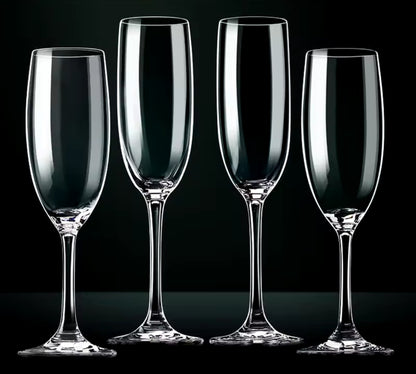 Durable Quality: Made from sturdy glass, enhancing both clarity and durability.
Perfect for Celebrations: A set of 6, ideal for toasting at gatherings, parties, and special events.