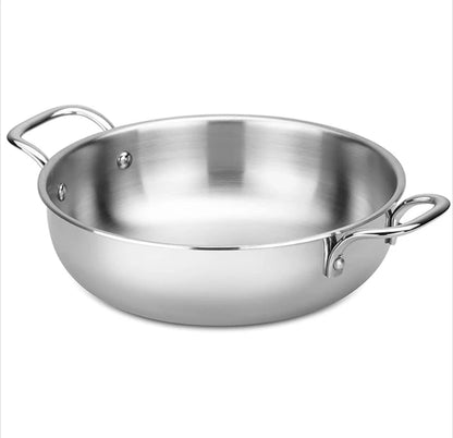 New Stainless Steel Deep Pan  28cm