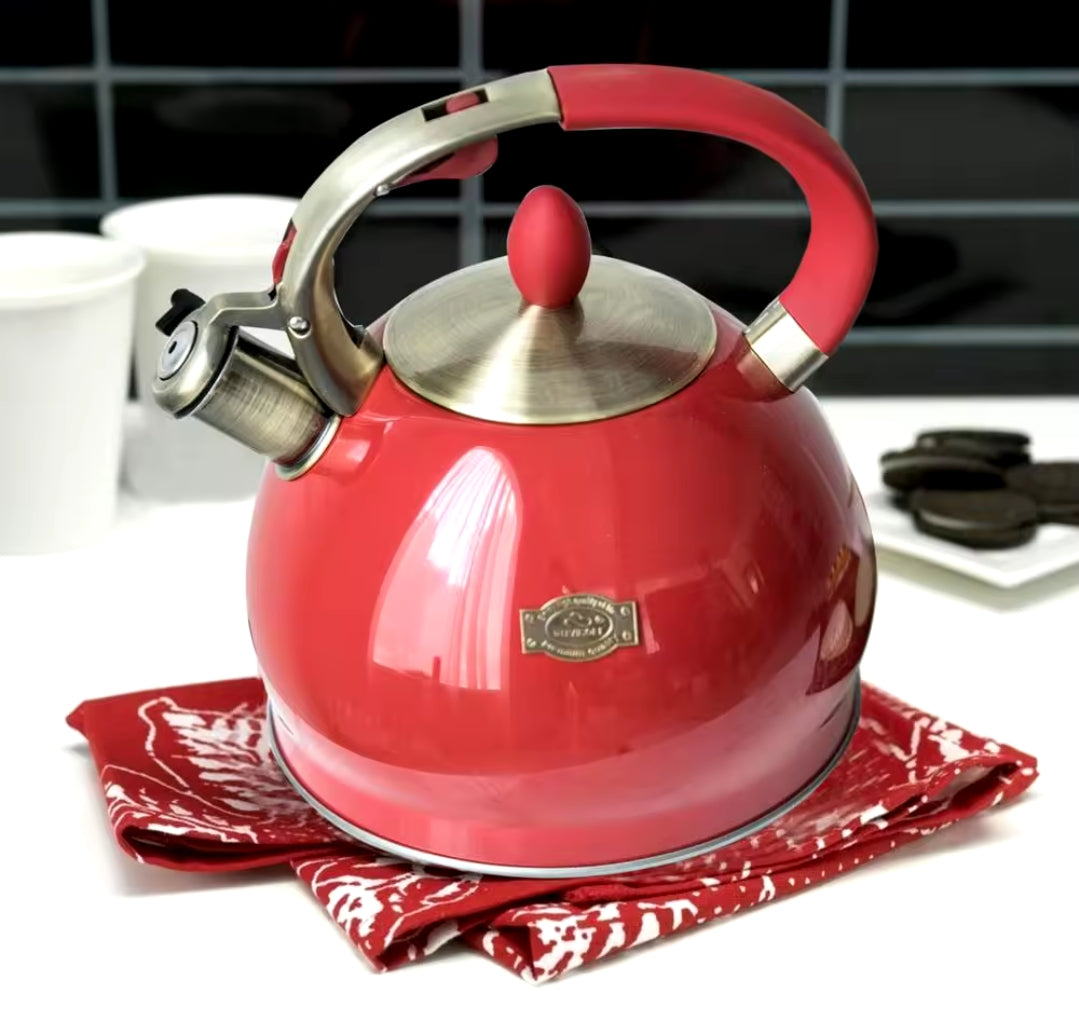 Stainless Steel Whistling Kettle | Fast Boil Kettle for Stovetop, Induction, & Gas