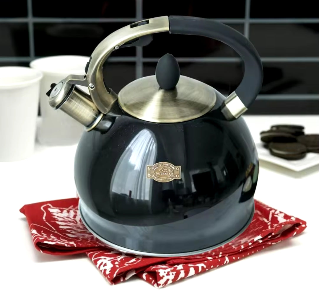 Stainless Steel Whistling Kettle | Fast Boil Kettle for Stovetop, Induction, & Gas