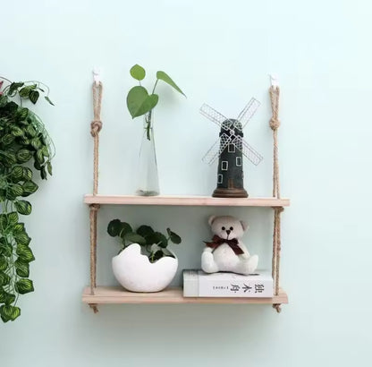 2 Layer Hanging Shelves | Storage & Display Shelf Rack | Clearance