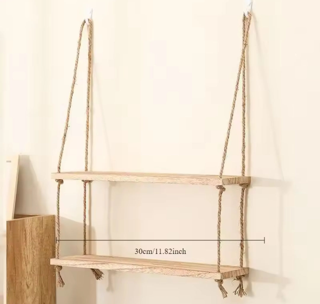 2 Layer Hanging Shelves | Storage & Display Shelf Rack | Clearance