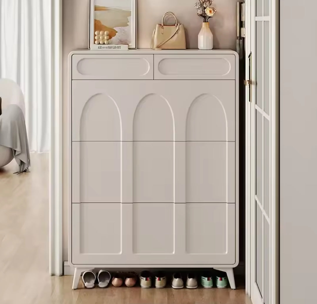 Ultra Slim Bucket Flip Shoe Cabinet | Modern Space Saving Design