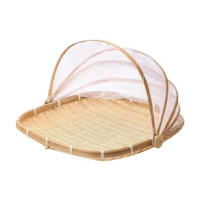 Handmade Bamboo Woven Bug Proof Wicker Baskets for Storage