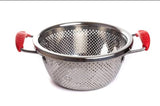 32cm Stainless Steel Drainer/Rice Strainer with Handles for Fruits and Vegetables