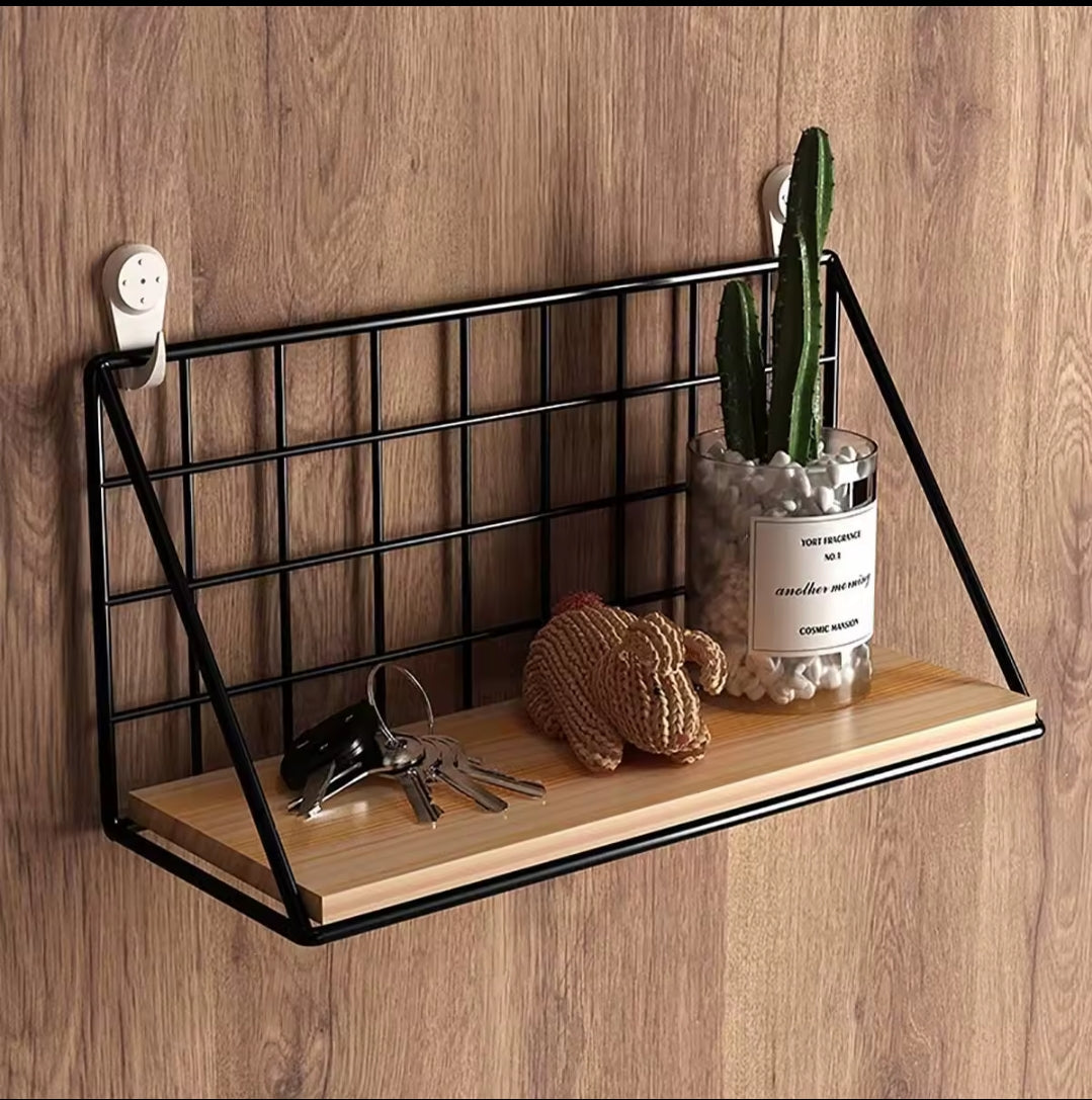 Wooden Spice Rack Wall Mounted Hanging Organizer Kitchen Seasoning Holder/size(14/5.5in*11/4.33in*35/13.78in)