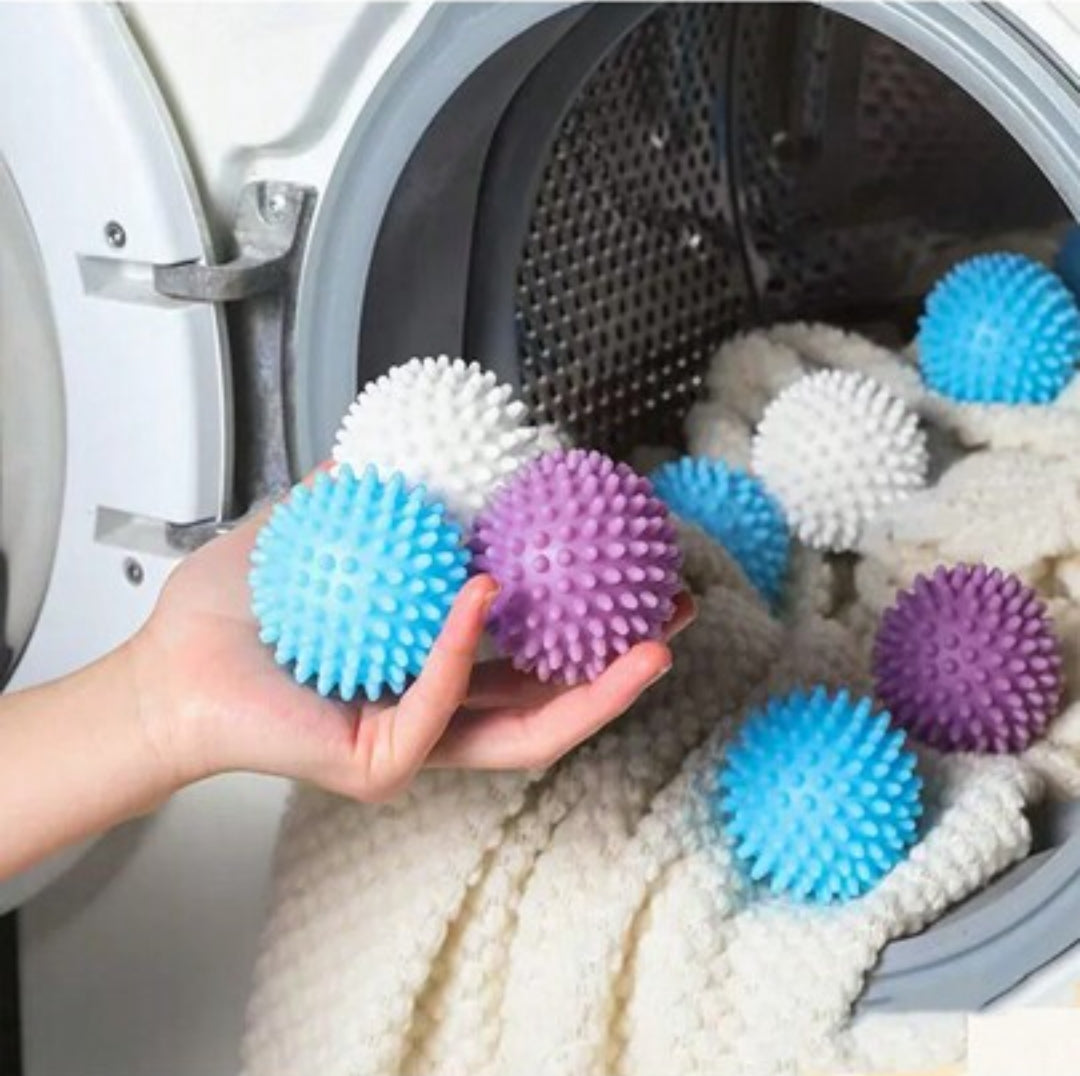 4pcs Reusable Magic Laundry Balls  Silicone Anti Entanglement Dryer Balls