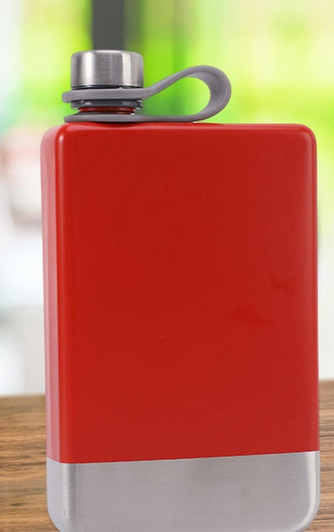 Portable Stainless Steel Whisky Hip Flask Red