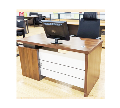 1.2m Executive Wooden Office Desk with 3 Drawers | Modern Office Furniture