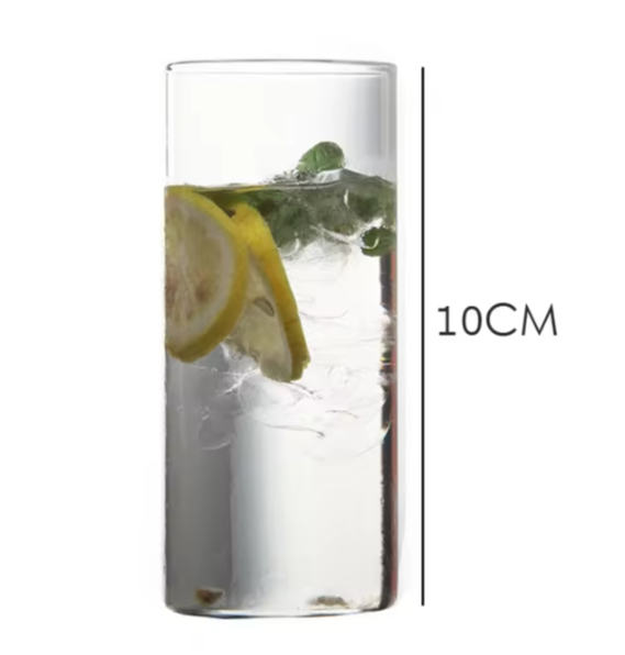 High Quality 6-Piece Juice Water Transparent Clear Glass Set| Perfect Drinkware | Juice| Water