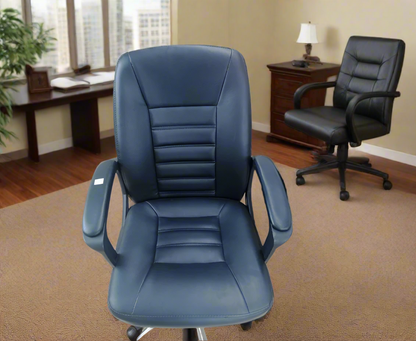 Medium Back Leather Executive Office Chair – Ergonomic Design with Adjustable Features | Office Features | Multifunctional | Executive Offices | Home Office | Conference Rooms