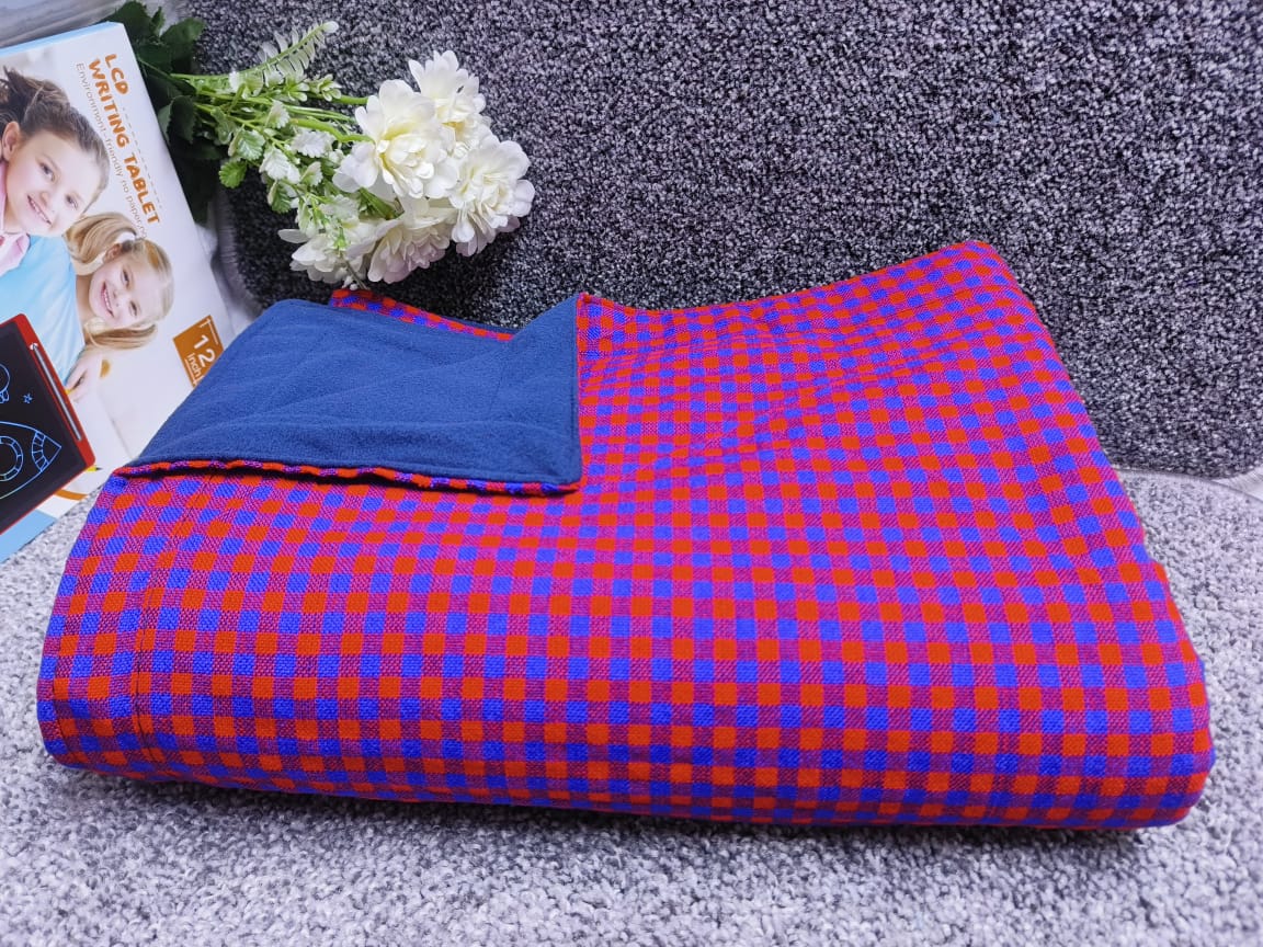 High Quality Maasai Fleece Blanket | 150cm x 200cm (5 by 6)| Vibrant & Cozy Traditional Design