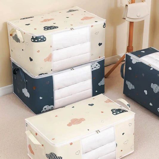 Big Capacity Quilt & Clothes Storage Bag | 60cm x 40cm x 30cm | Dustproof & Moisture-Proof Organizer