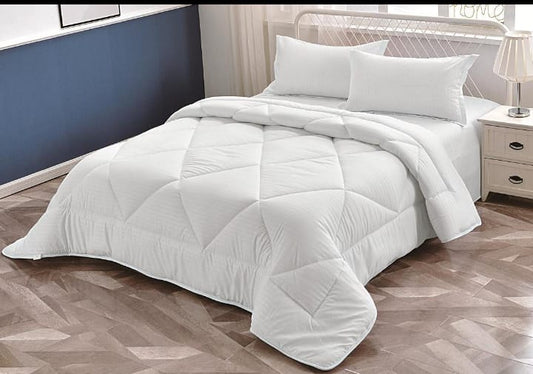 TC Stripped Duvet White One Bedsheet and 2pillowcases