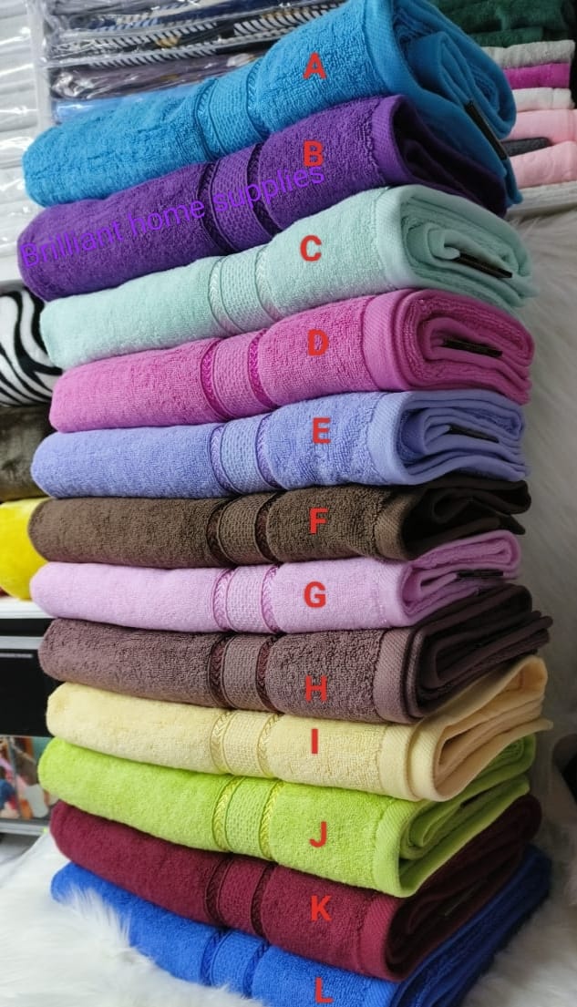 Large Cotton Towels | Premium Quality | 90x150cm | Soft, Absorbent, and Durable | Ideal for Bath or Beach