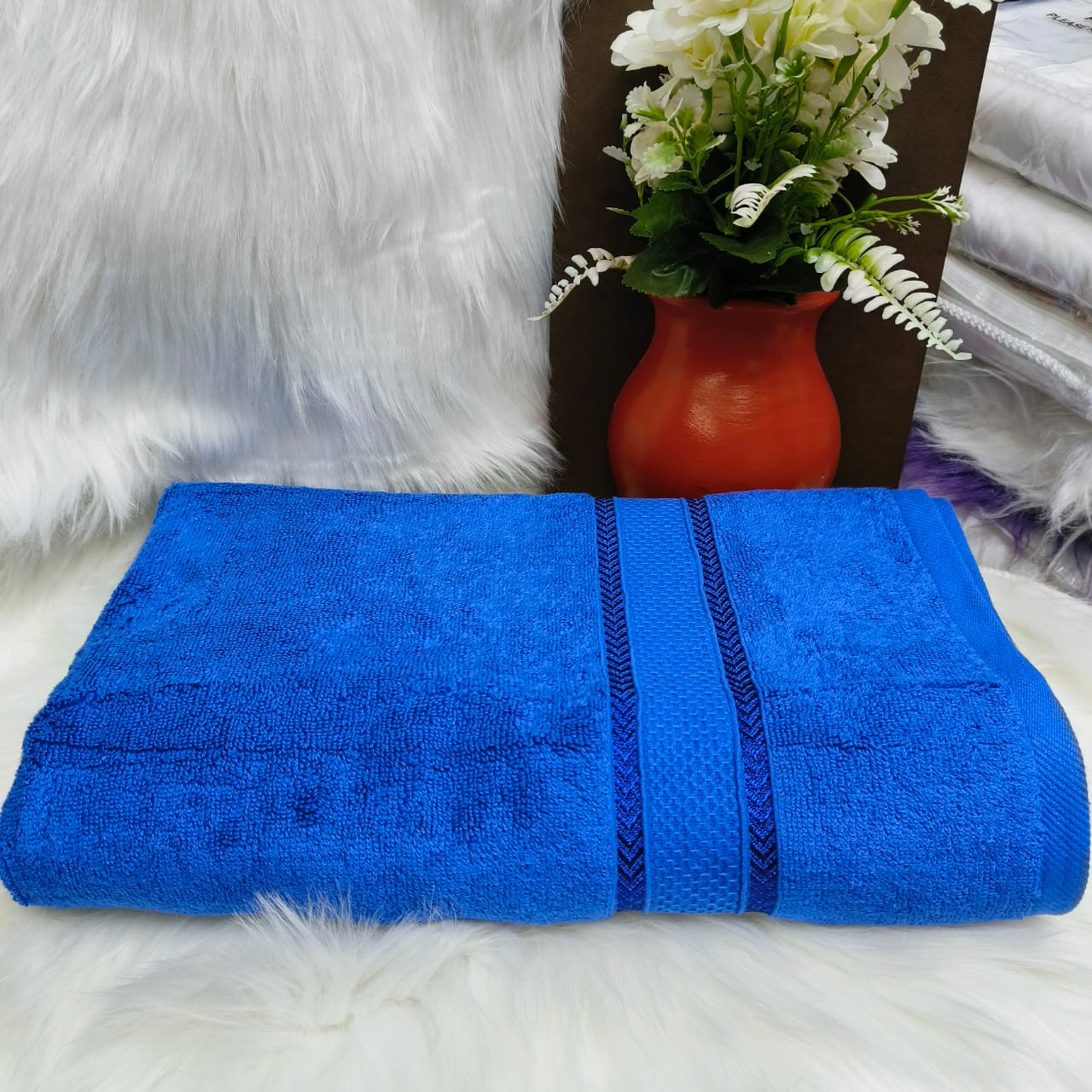 Large Cotton Towels | Premium Quality | 90x150cm | Soft, Absorbent, and Durable | Ideal for Bath or Beach