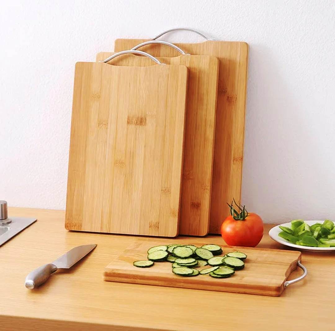 Bamboo Wooden Chopping Board | Durable, Eco Friendly, Scratch Resistant Cutting Board for Kitchen Use