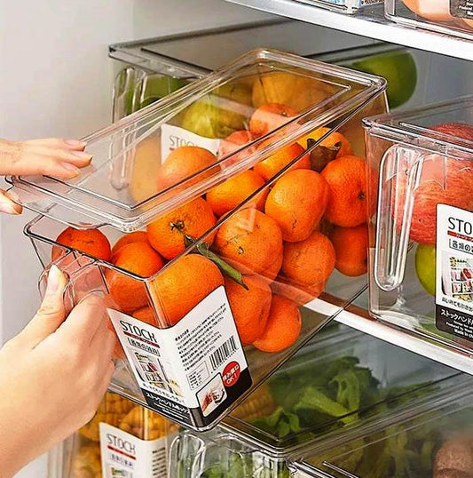 Acrylic Transparent Storage Container | BPA Free | Size: 14x13x24cm | Durable Organizing Solution for Home & Kitchen