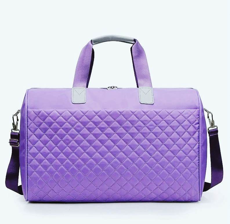 Travel Bag | Women’s Shoulder Bag, Men’s Sports Bag, Large Capacity Handbag, Casual Crossbody Pack, Fashion Duffle Luggage Bag | Available in Light Purple, Black, Navy Blue, Peach, Grey