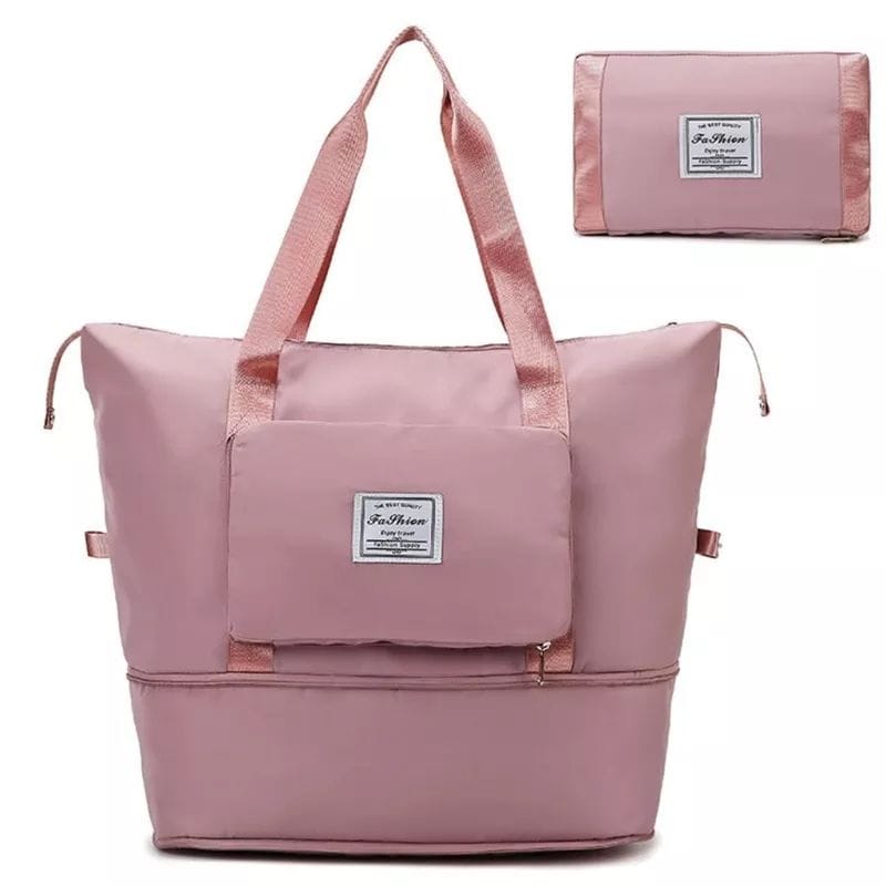 Multipurpose Expandable Foldable Fashion Travel Bag | Available in Fuchsia, Grey, Peach/Pink, Purple