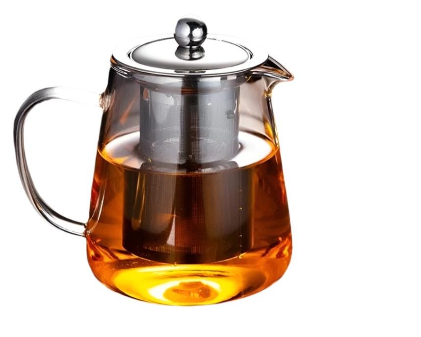 950ml Heat Resistant Glass Teapot | Stainless Steel Infuser | Perfect for Brewing & Serving