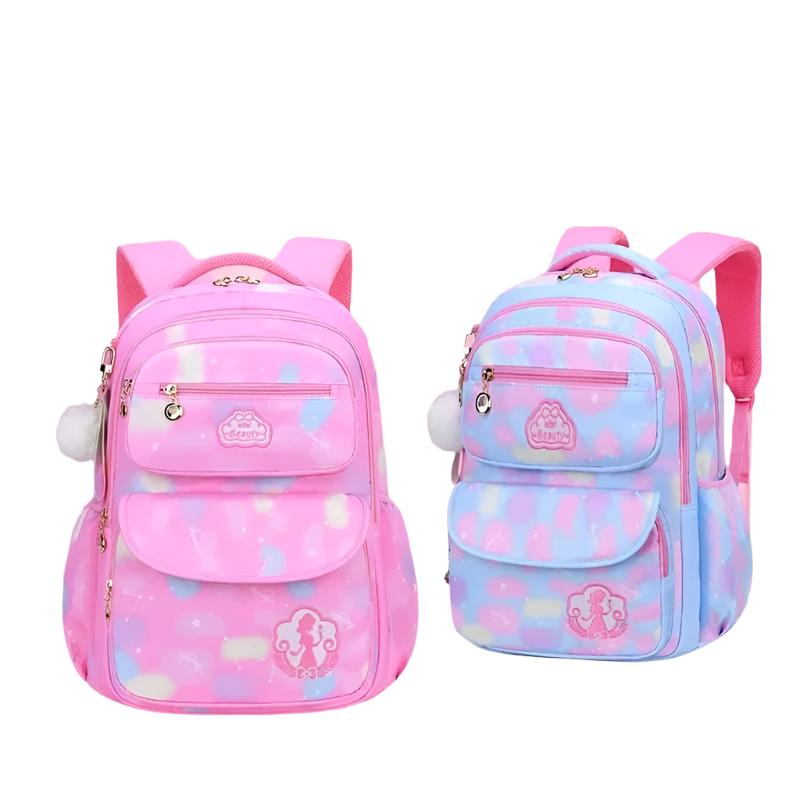 Waterproof Fabric Quality Pinky Children's School Bag | 40x32x16 cm (Large) | Available in Pinky Pink, Pinky Blue, Pinky Purple