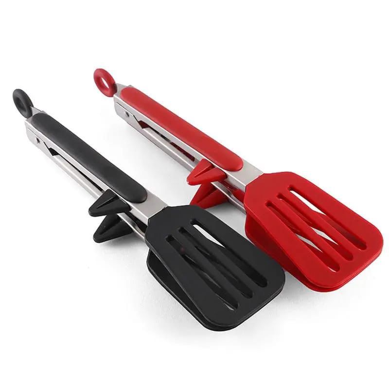 Premium Stainless Steel Tongs with Silicone Tips and Grips | Ideal For Cooking, Grilling, &  Serving Food