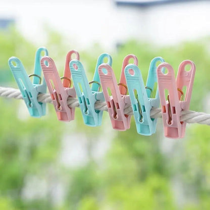 30pcs Hanging Pins with Plastic Storage Basket | Durable Laundry Clips for Organizing & Display