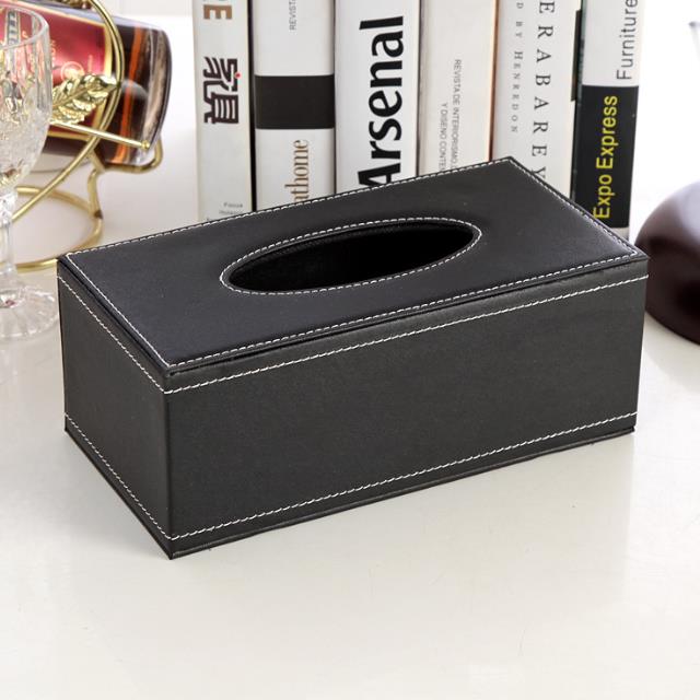 PU Leather Serviette Holders | Elegant Napkin Holder for Dining & Office | Available in Black