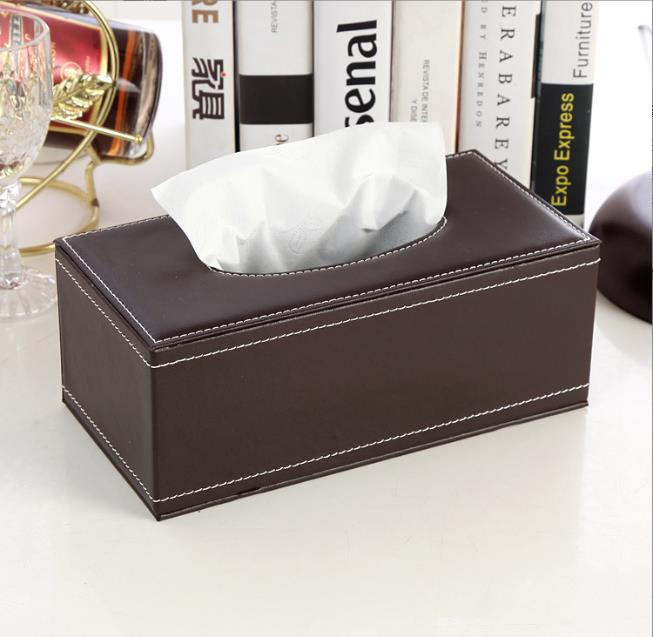 PU Leather Serviette Holders | Elegant Napkin Holder for Dining & Office | Available in Black