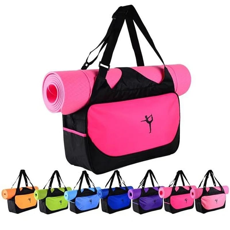 Waterproof Yoga Sports Bag | Available in Green, Blue, Pink, Black, Orange, Purple, Dark Blue | Spacious & Durable