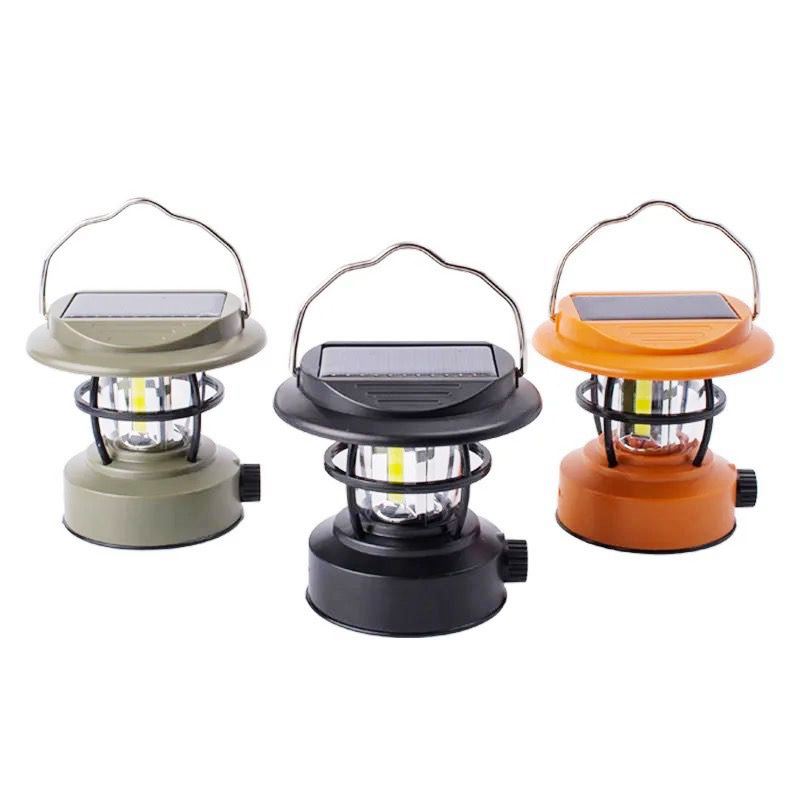 MultiMode Solar Rechargeable Camping Light | 1200mAh to 6000mAh Battery | Solar, USB, & Hand Crank Charging | Up to 10 Hours of Light | 200-600 Lumens | Waterproof & Compact