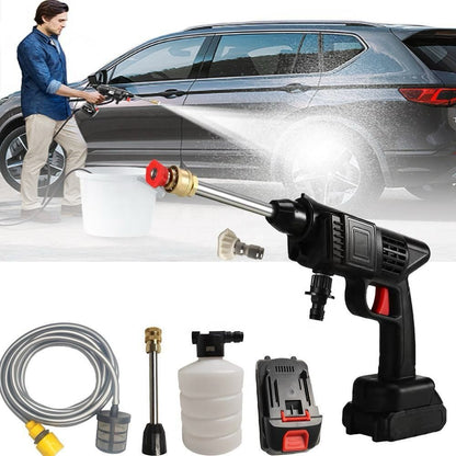 Cordless Electric Car Pressure Washer | 48V Rechargeable Portable Power Cleaner with 8000mAh Battery and Carrying Case