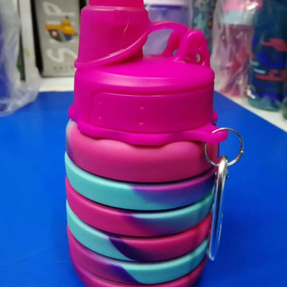 500ml Portable Silicone Collapsible Water Bottle | Folding Design | Travel Friendly | Leak Proof