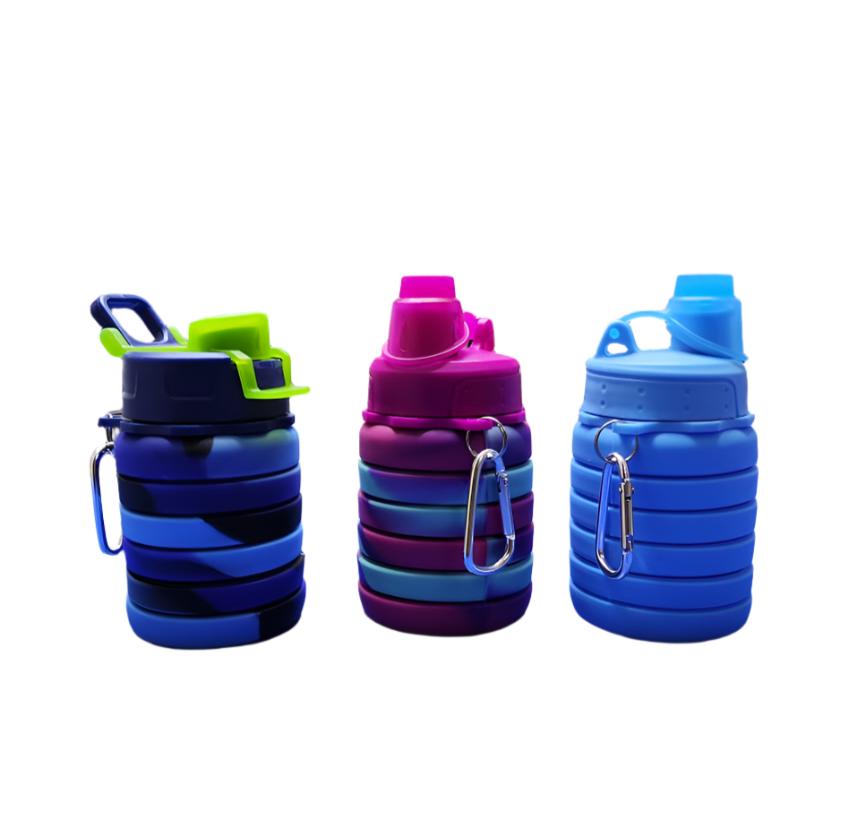 500ml Portable Silicone Collapsible Water Bottle | Folding Design | Travel Friendly | Leak Proof