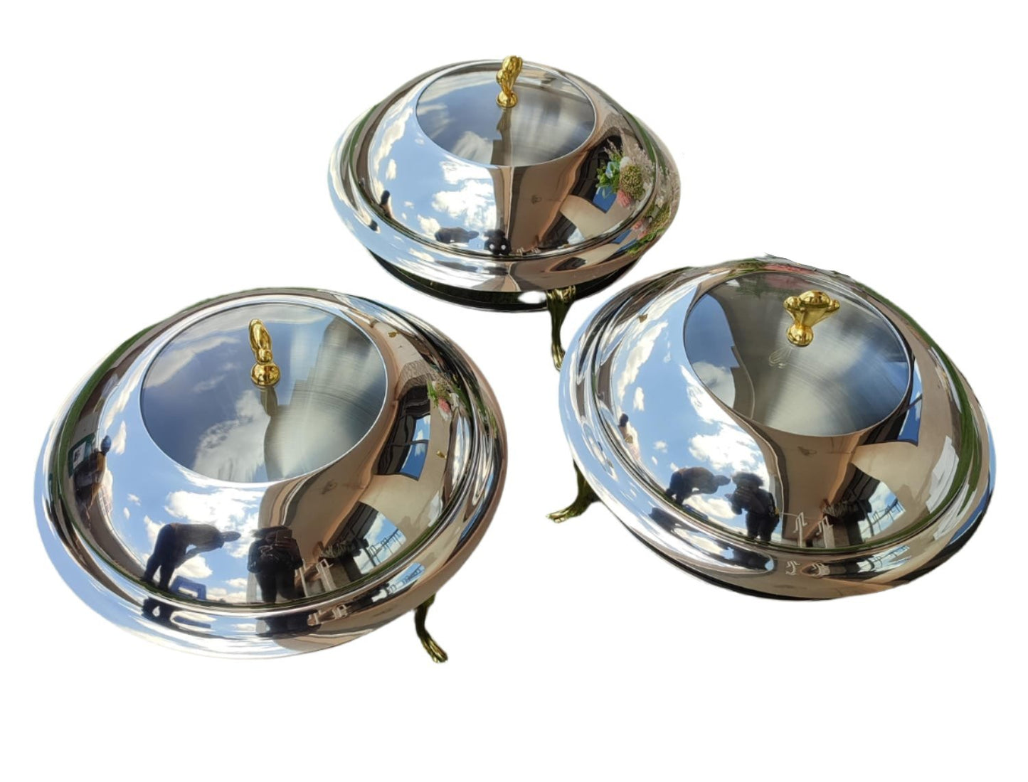 Crown Stainless Steel Cheffing Dish