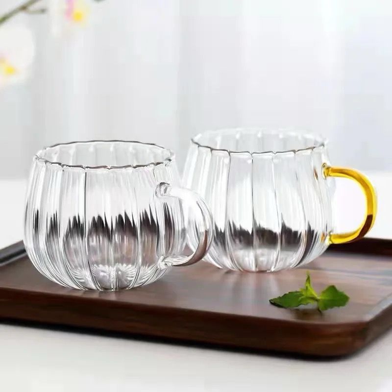 Nordic Ripple Glass Mug Cup