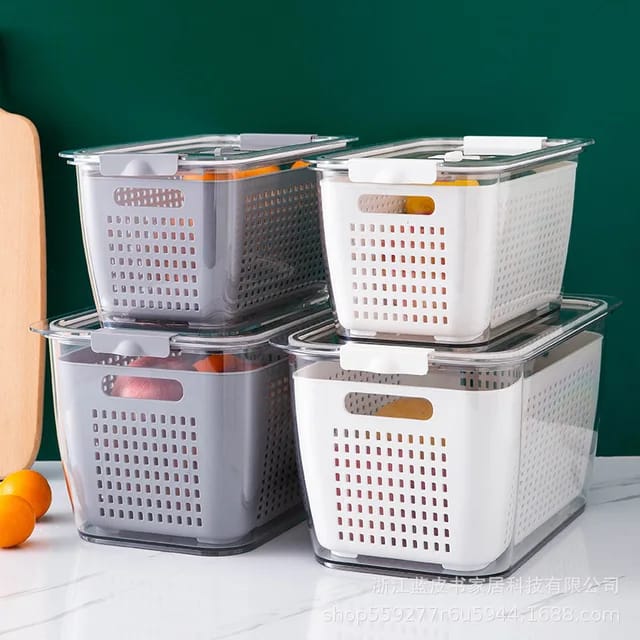 3.5L Refrigerator Freshness Storage Box / Drain Basket