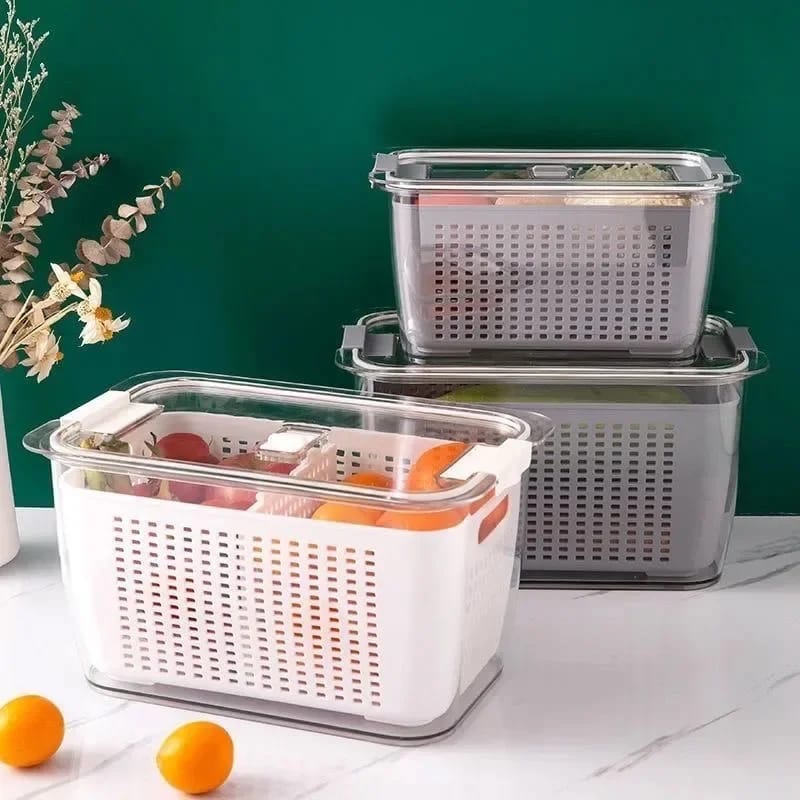 3.5L Refrigerator Freshness Storage Box / Drain Basket