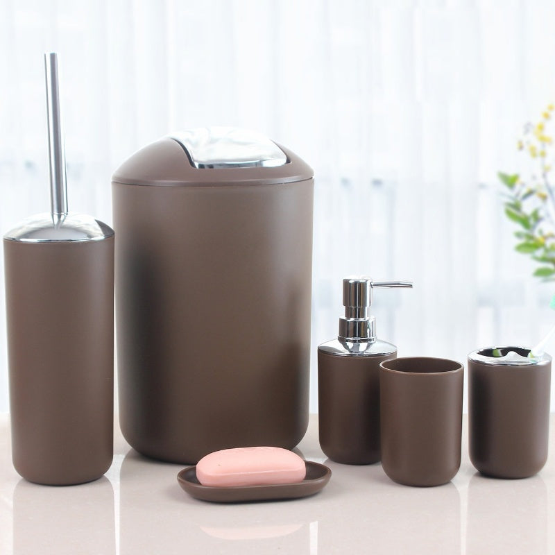 6 Piece Bathroom Accessories Set | Stylish & Functional Bathroom Organization