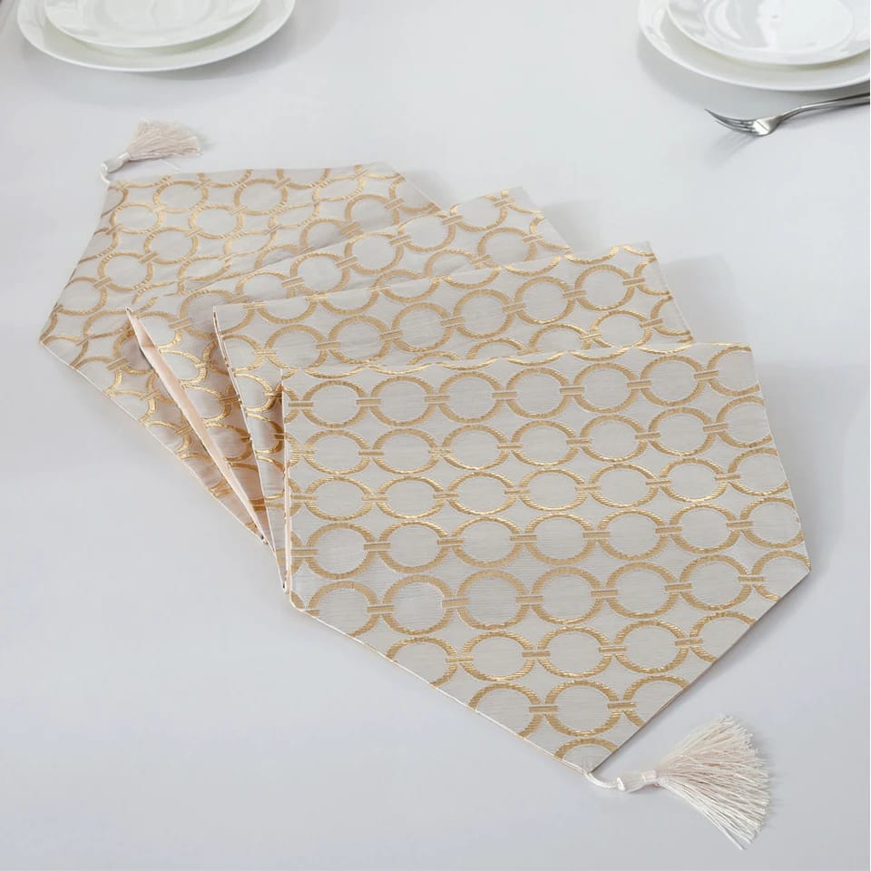 210cm Modern Circle Dining Table Runners | Embroidery & Tassels | Formal Dinners | Home | Hotel Table Decoration