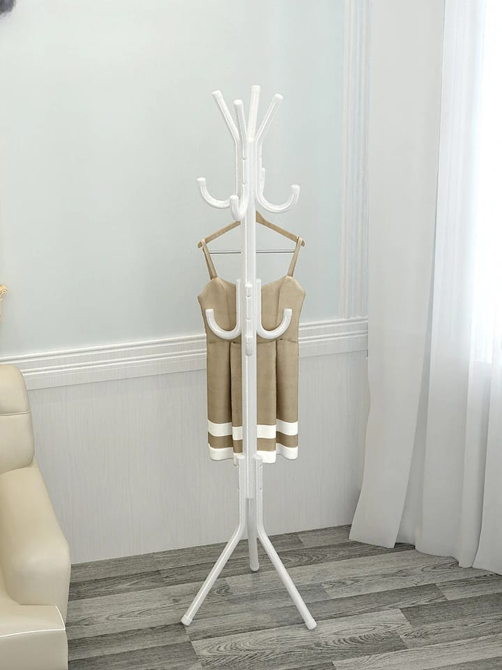 Standing Coat Rack | Metal Design for Organized Clothing Storage | 17.5 x 4.5 cm