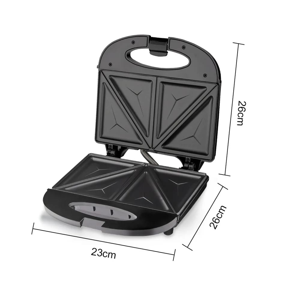 RAF 750W Double-Sided Heating Mini Electric Sandwich Maker | Non-Stick, Easy Clean | Ideal for Breakfast & Snacks