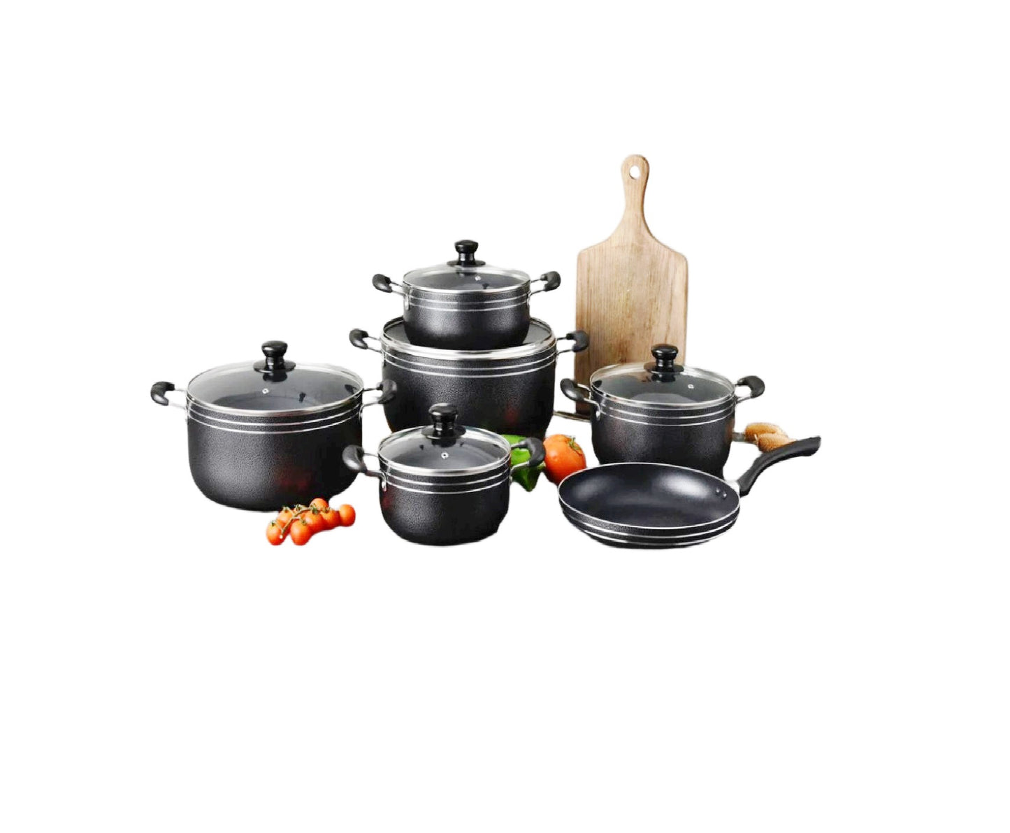 High Quality & Durable Aluminium 10-Piece Non-stick Cookware Set | Multi-purpose Kitchenware |Cooking |Serving