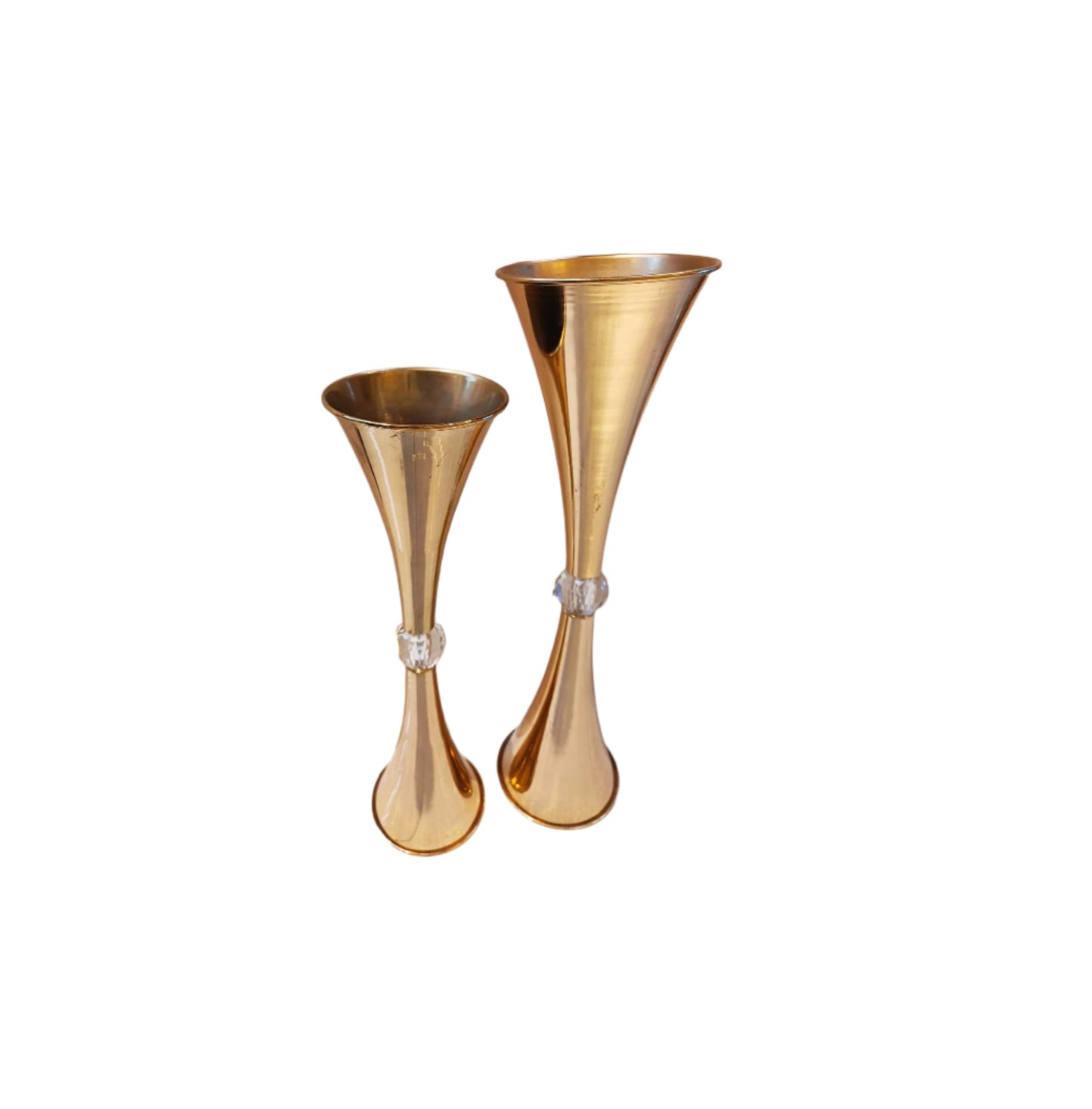 Gold Metallic Flower Vases |Elegant and Luxurious for Floral Arrangements | Living Rooms | Dining Areas Entryways Decor