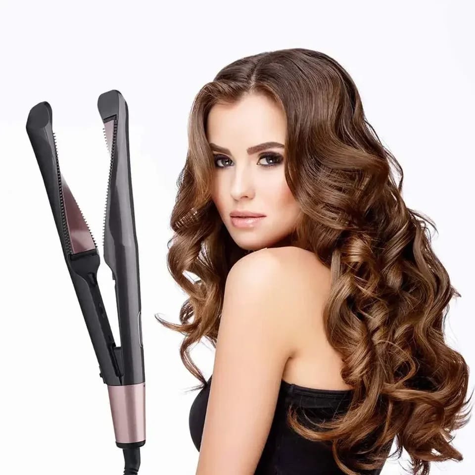 2 in 1 hair straightener,curling/flat iron