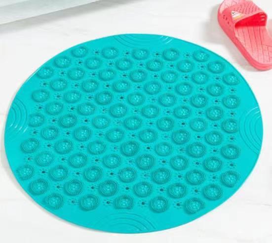 Bathtub Round Anti-Slip Bathroom Mat 55x55cm| Toilet Mats | Bathroom Ornament| Household Non-slip Mats| Multiple Colors | Bathroom Decor